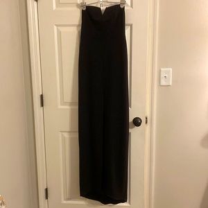 Halston strapless dress